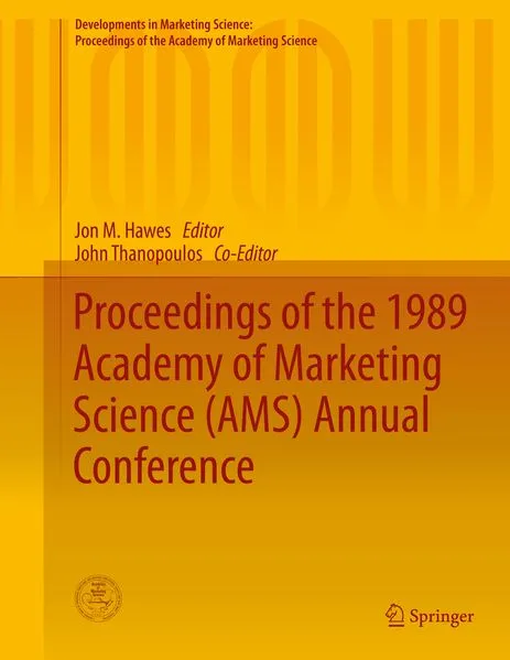 Cover: Proceedings of the 1989 Academy of Marketing Science (AMS) Annual Conference
