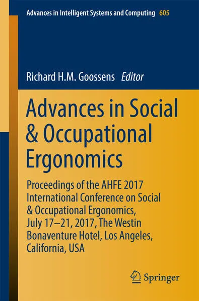 Cover: Advances in Social & Occupational Ergonomics
