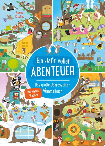 Cover: Ein Jahr voller Abenteuer - Das große Jahreszeiten-Wimmelbuch