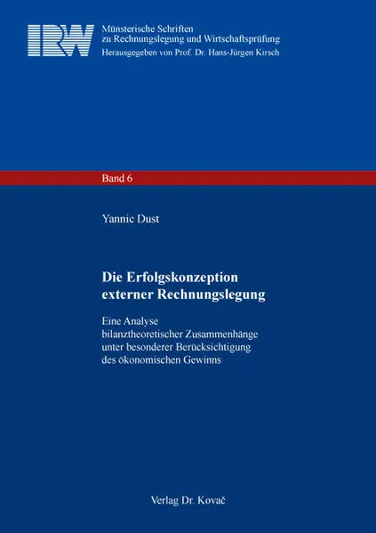 Die Erfolgskonzeption externer Rechnungslegung