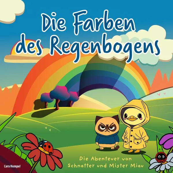 Cover: Kinderbuch über Farben (von 0-3): Die Abenteuer von Schnatter und Mister Miau