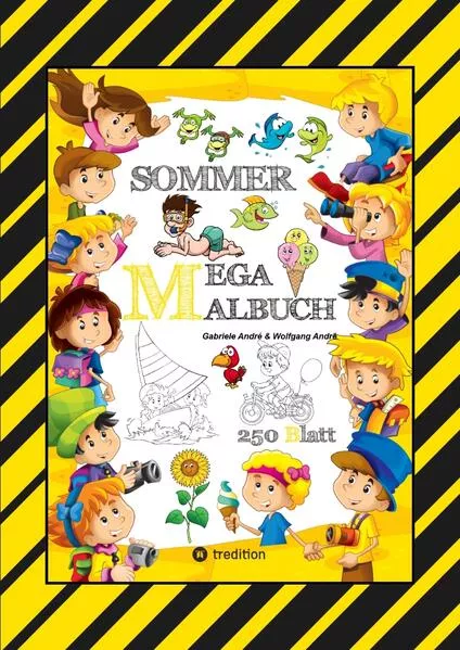 Cover: MEGA MALBUCH - SOMMER - URLAUB - MOTORBOOT - JETSKI - SPORT - SCHWIMMEN - WANDERN - MEER - FAMILIE - KINDER - SPASS