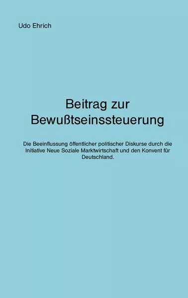 Cover: Beitrag zur Bewußtseinssteuerung