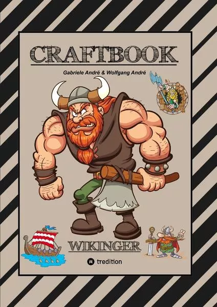 CRAFTBOOK - 150 SEITEN TOLLE WIKINGER MOTIVE - LANGSCHIFF - KNIFFLIGE RAUBZUG RÄTSEL & AUFGABEN - GESCHICHTE - MET