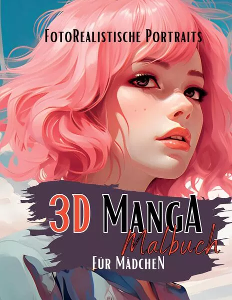 Cover: Manga Malbuch für Mädchen