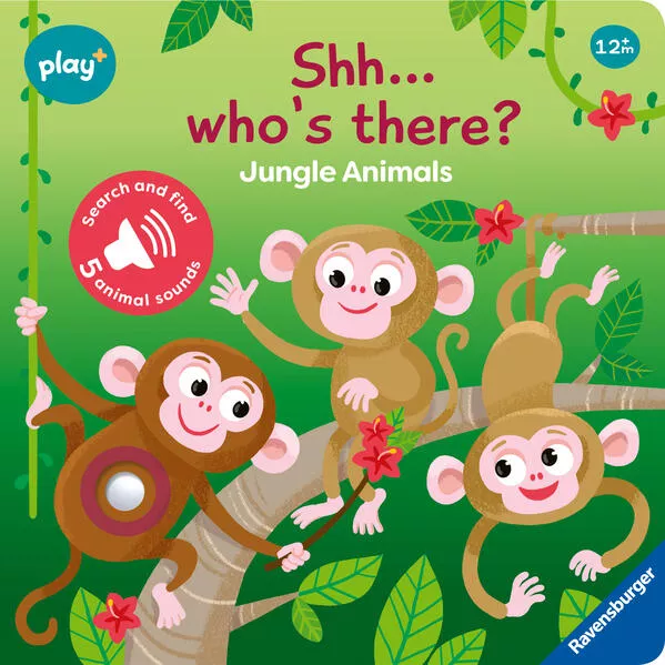 Ravensburger Play+ Shh… Who's there? Jungle Animals (My First Seek and Find Sound Book), Baby book 12+ months</a>