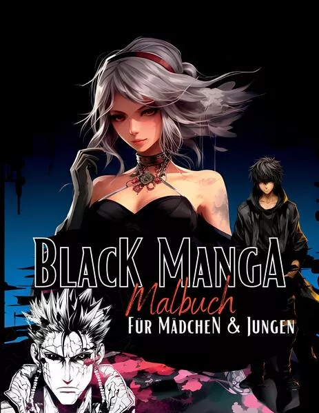 Cover: Black Manga Malbuch.