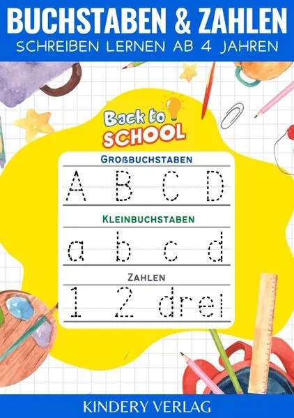 Buchstaben und Zahlen schreiben lernen | Vorschulbuch ab 4 jahre</a>