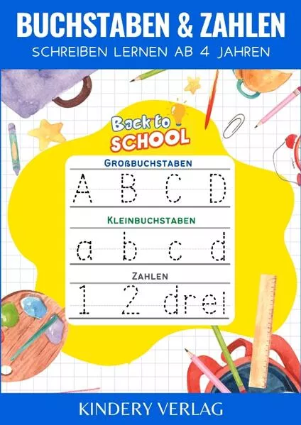 Buchstaben und Zahlen schreiben lernen | Vorschulbuch ab 4 jahre</a>