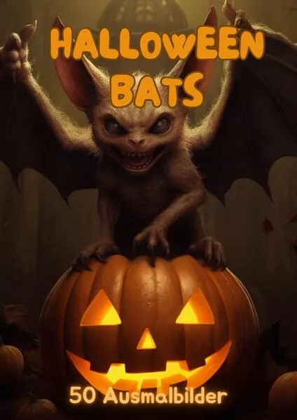 Cover: Halloween Bats - 50 Ausmalbilder