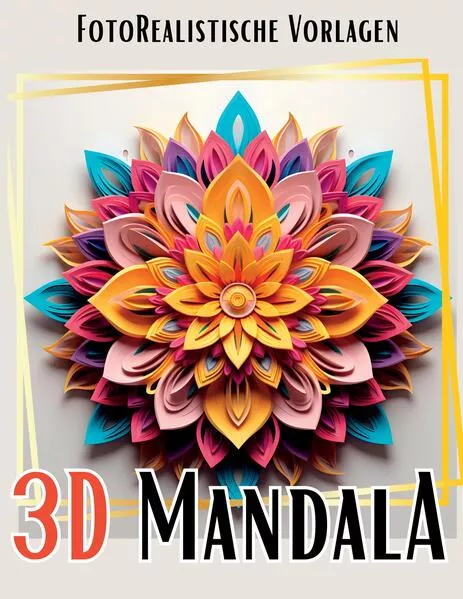 Cover: 3D Mandala Malbuch „Black & White“