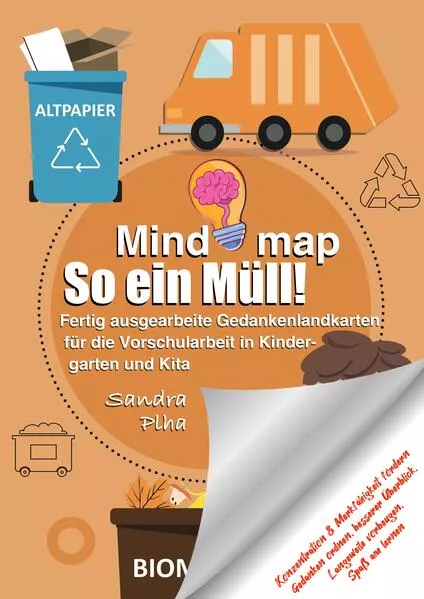 Cover: KitaFix-Mindmap So ein Müll! (Fertig ausgearbeitete Gedankenlandkarten für die Vorschularbeit in Kindergarten und Kita)