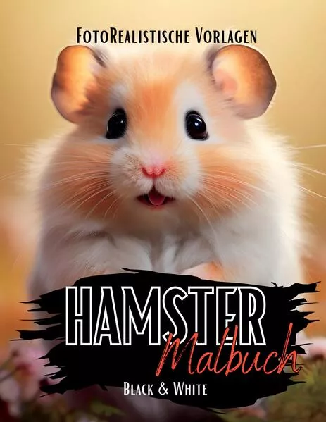 Cover: Hamster Malbuch „Fotorealistisch“.