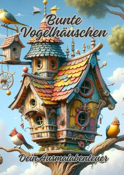 Cover: Bunte Vogelhäuschen