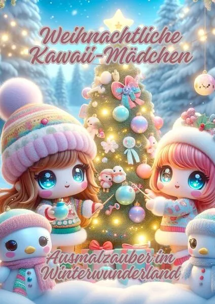 Cover: Weihnachtliche Kawaii-Mädchen