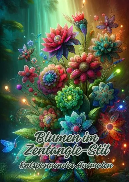 Cover: Blumen im Zentangle-Stil
