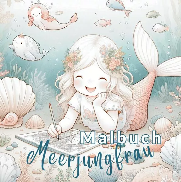 Mein Meerjungfrauen Malbuch: Kreative Ausmalbilder für Mädchen!