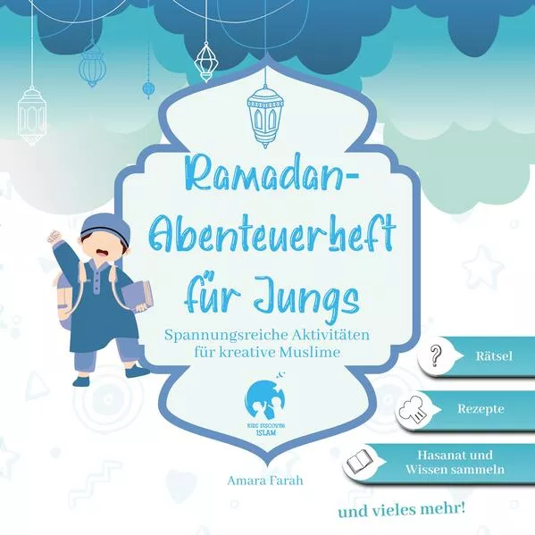 Ramadan-Abenteuerheft für Jungs | Ramadan Aktivitätenheft | Islamische Kinderbücher | Ramadan Bücher