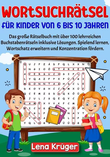 Cover: Wortsuchrätsel für Kinder von 6 bis 10 Jahren