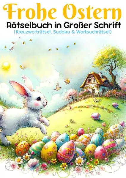 Frohe Ostern - Rätselbuch in großer Schrift | Ostergeschenk