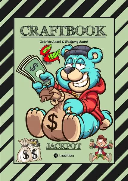 CRAFTBOOK - LUSTIGE AUSMALMOTIVE - WISSENSWERTES - KNIFFLIGE RÄTSEL - SPANNENDE AUFGABEN - VOLLTREFFER - TUTORIAL - WITZIGE FIGUREN