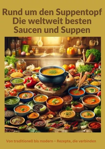 Cover: Rund um den Suppentopf: Die weltweit besten Saucen und Suppen: Eine globale Rezeptsammlung für traditionelle und moderne Küche"