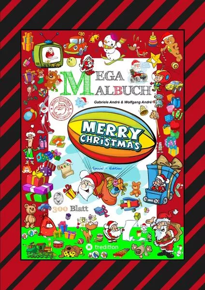 MEGA MALBUCH - 300 SEITEN WUNDERBARE WEIHNACHTSMOTIVE - WITZIGE THEMEN - SANTA CLAUS - SCHNEEMÄNNER - TIERE</a>