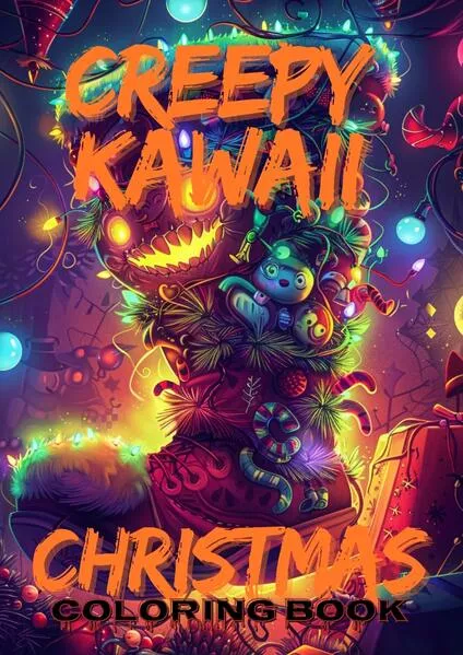 Creepy Kawaii Christmas Coloring Book