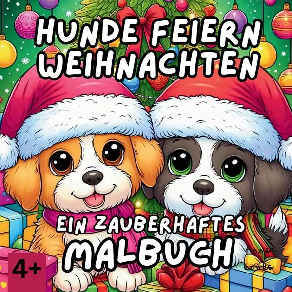 Hunde feiern Weihnachten
