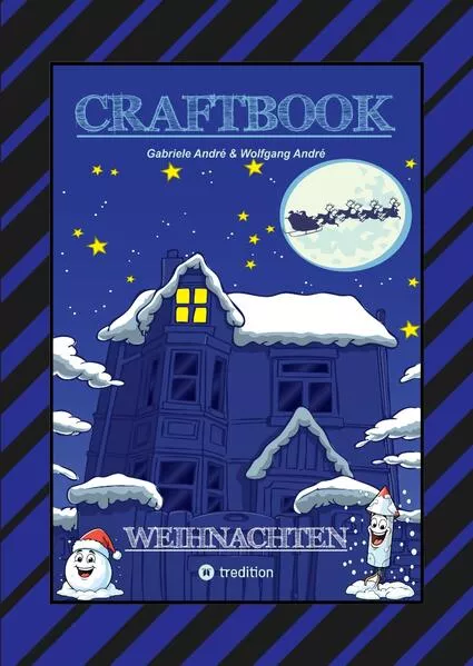 CRAFTBOOK - 100 AUSMALMOTIVE - LUSTIGE GESCHICHTEN - WEIHNACHTSMANN BASTELANLEITUNG - SPANNENDE RÄTSEL & AUFGABEN</a>