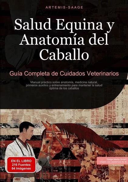 Cover: Salud Equina y Anatomía del Caballo: Guía Completa de Cuidados Veterinarios