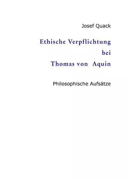 Ethische Verpflichtung bei Thomas von Aquin