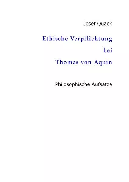 Ethische Verpflichtung bei Thomas von Aquin
