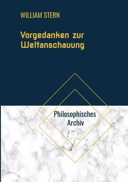 Cover: Vorgedanken zur Weltanschauung