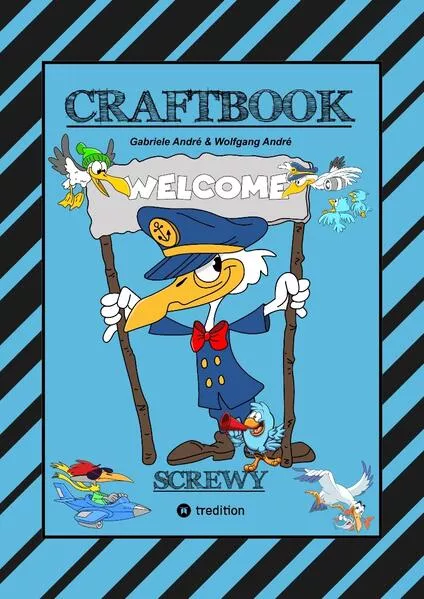 CRAFTBOOK - TOTAL VERRÜCKT - SCREWY MOTIVE - LUSTIG - SPASS - UNTERHALTSAM - KNIFFLIGE RÄTSEL - TIERE - MENSCHEN - ORTE - FREIZEIT - SPASSIG