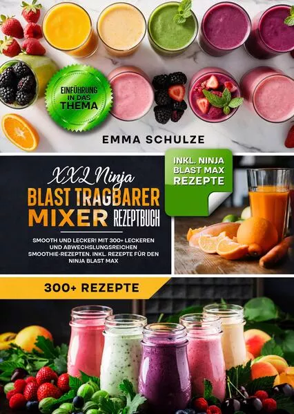 XXL Ninja Blast tragbarer Mixer Rezeptbuch