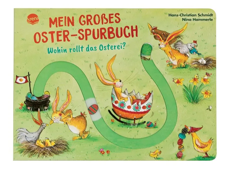 Cover: Mein großes Oster-Spurbuch. Wohin rollt das Osterei?