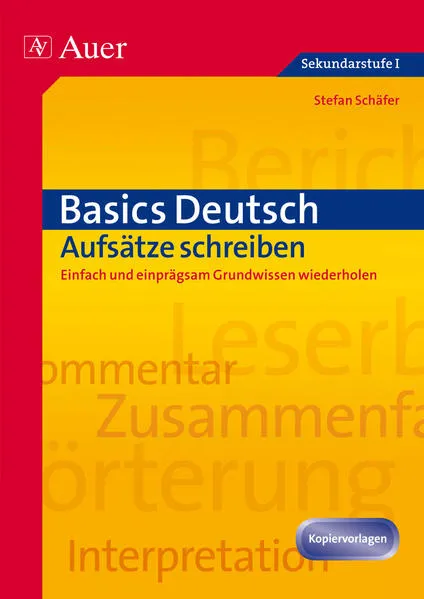 Cover: Basics Deutsch: Aufsätze schreiben