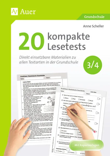 Cover: 20 kompakte Lesetests für Klasse 3/4