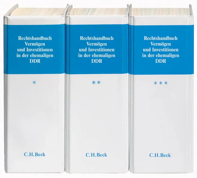 Cover: Rechtshandbuch Vermögen und Investitionen in der ehemaligen DDR