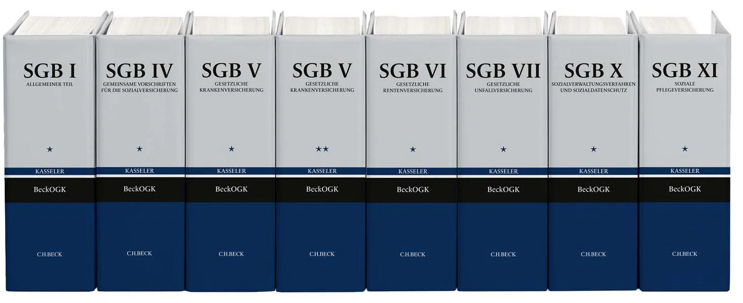 Cover: beck-online.GROSSKOMMENTAR zum SGB: SGB I, SGB IV, SGB V, SGB VI, SGB VII, SGB X, SGB XI (Kasseler Kommentar)