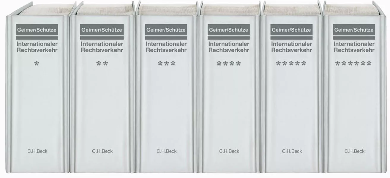 Cover: Internationaler Rechtsverkehr in Zivil- und Handelssachen