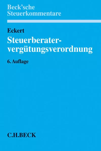 Cover: Steuerberatervergütungsverordnung