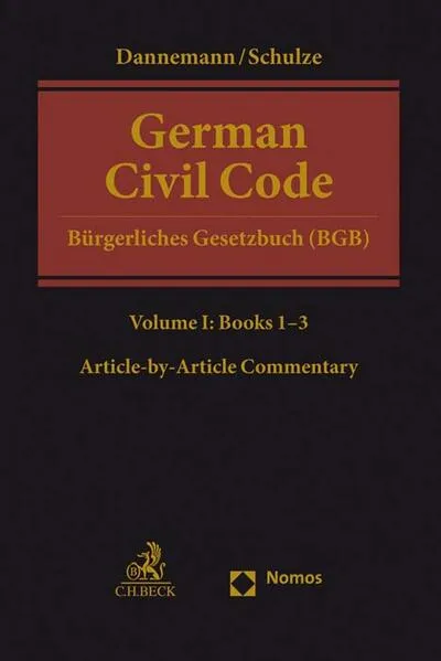 Cover: German Civil Code Volume I