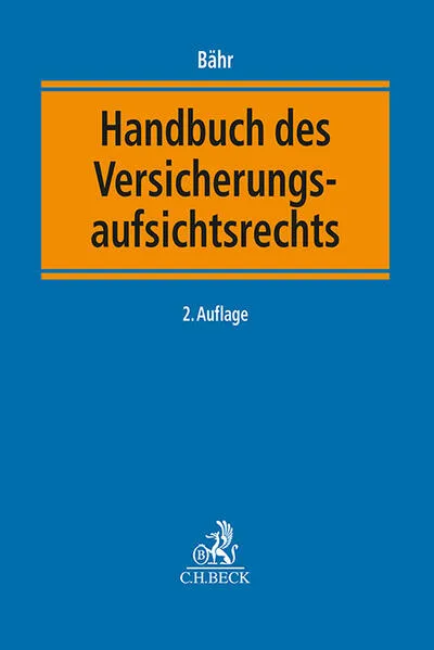 Cover: Handbuch des Versicherungsaufsichtsrechts