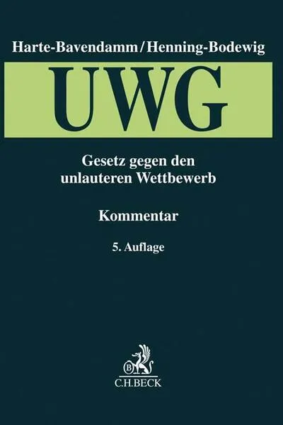 Cover: Gesetz gegen den unlauteren Wettbewerb (UWG)