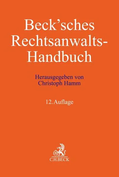 Cover: Beck'sches Rechtsanwalts-Handbuch