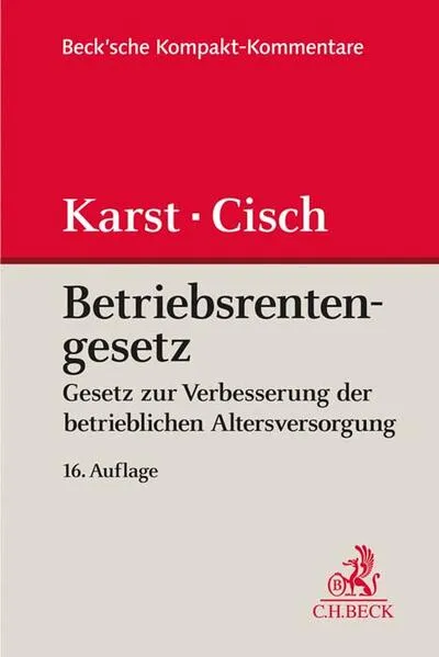 Cover: Betriebsrentengesetz