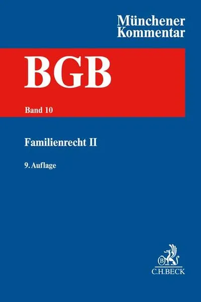 Cover: Münchener Kommentar zum Bürgerlichen Gesetzbuch Bd. 10: Familienrecht II §§ 1589-1921, SGB VIII