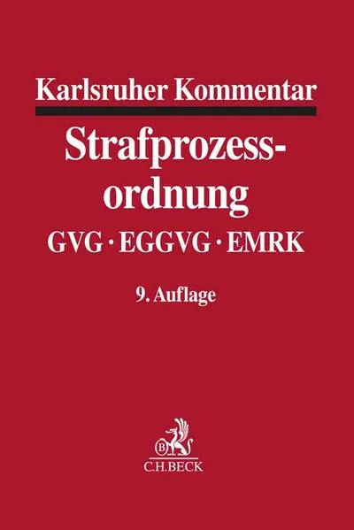 Cover: Karlsruher Kommentar zur Strafprozessordnung